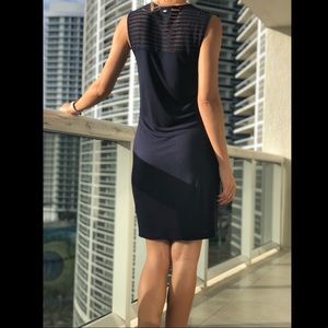 Escada comfortable blue dress